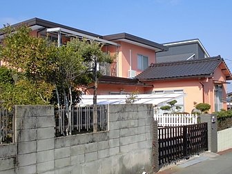 大分市富士見が丘で住宅の塗装工事を行いました
