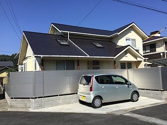 大分市で屋根の塗装工事を行いました。