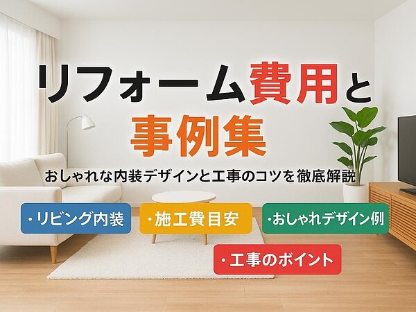 リフォーム内装の費用相場とおしゃれ事例集｜失敗しない工事のコツと最新デザイン解説の画像