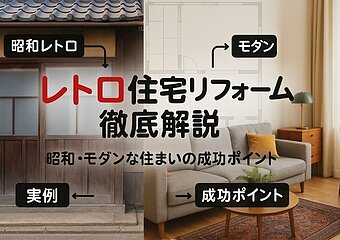 リフォームでレトロな実例と費用相場を徹底解説｜昭和・モダンな住まいの成功ポイントのイメージ