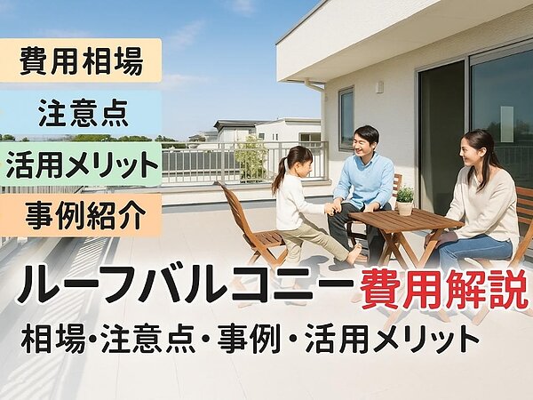 リフォームでルーフバルコニーの費用相場と注意点を徹底解説！事例や活用メリットも紹介の画像