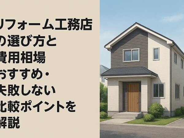 リフォーム工務店の選び方と費用相場おすすめ・失敗しない比較ポイントを解説の画像