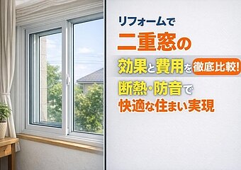 リフォームで二重窓の効果と費用を徹底比較！断熱・防音で快適な住まい実現のイメージ