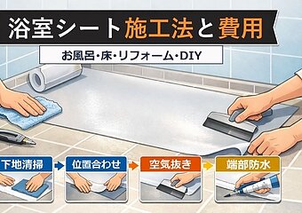 お風呂の床をDIYでリフォームする際失敗ゼロにする浴室シート施工法と費用を徹底解説のイメージ