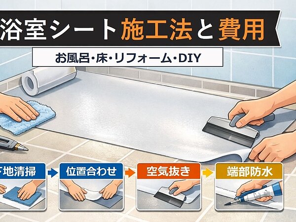 お風呂の床をDIYでリフォームする際失敗ゼロにする浴室シート施工法と費用を徹底解説の画像