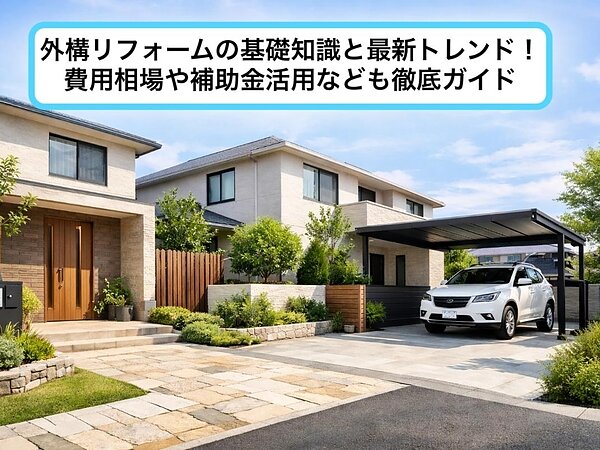外構リフォームの基礎知識と最新トレンド！費用相場や補助金活用なども徹底ガイドの画像