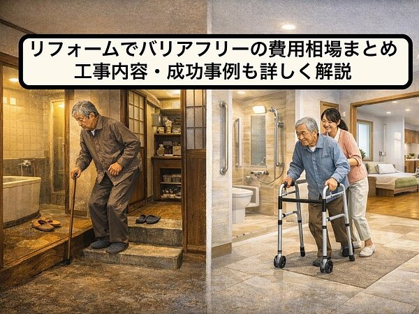 リフォームでバリアフリーの費用相場まとめ｜工事内容・成功事例も詳しく解説の画像