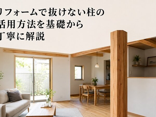 リフォームで抜けない柱の活用方法を基礎から丁寧に解説の画像