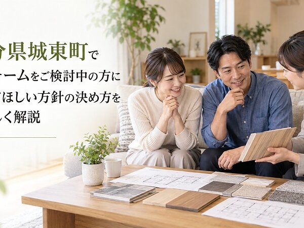 大分県城東町でリフォームをご検討中の方に知ってほしい方針の決め方をやさしく解説の画像